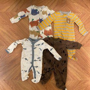 Carter's Newborn Pajama Bundle (4 Pairs - size NB)